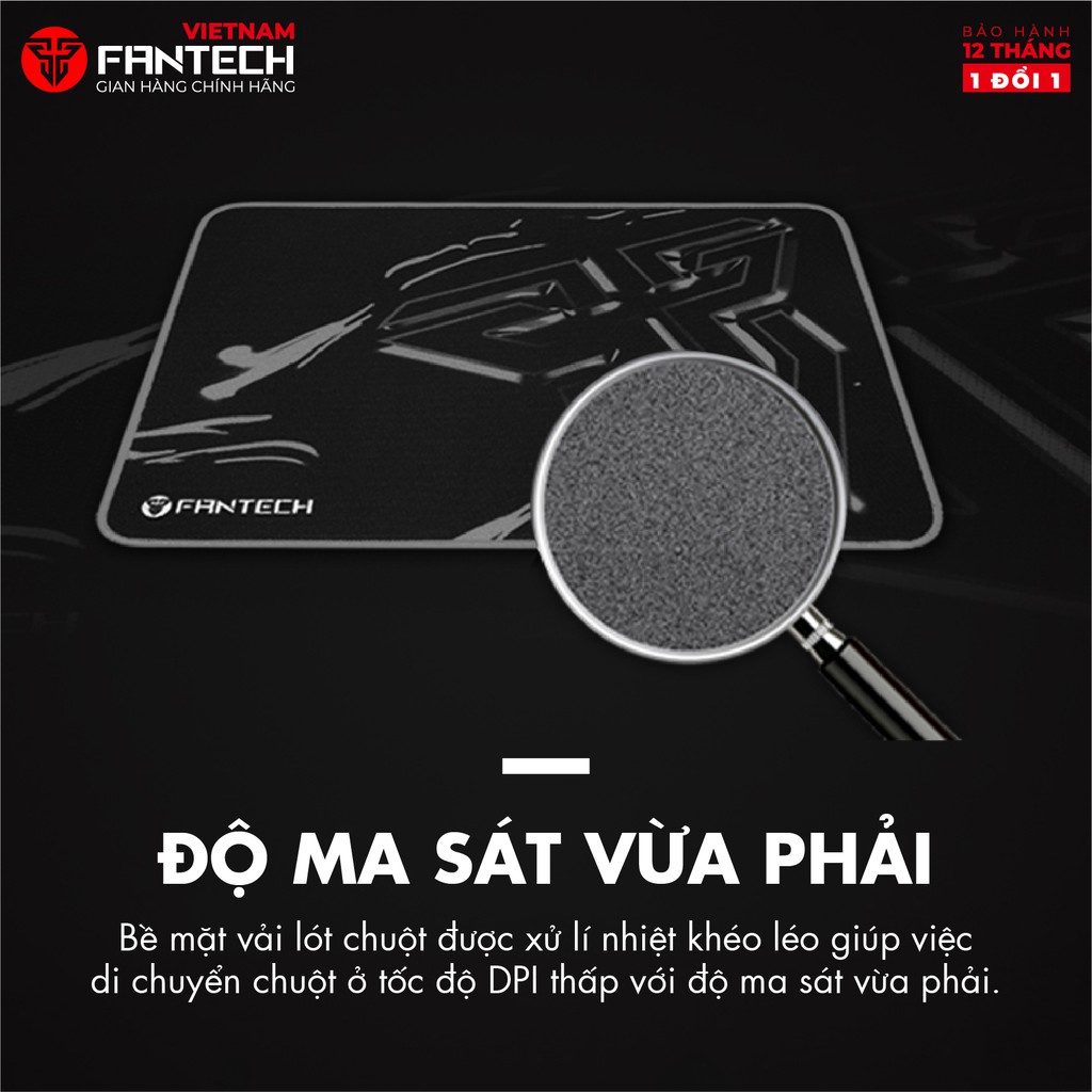 [Mã BMLT35 giảm đến 35K] Đế Lót Di Chuột Tốc Độ Cao Fantech MP35 SVEN Đế Cao Su Chống Trơn Trượt - Phân Phối Chính Hãng