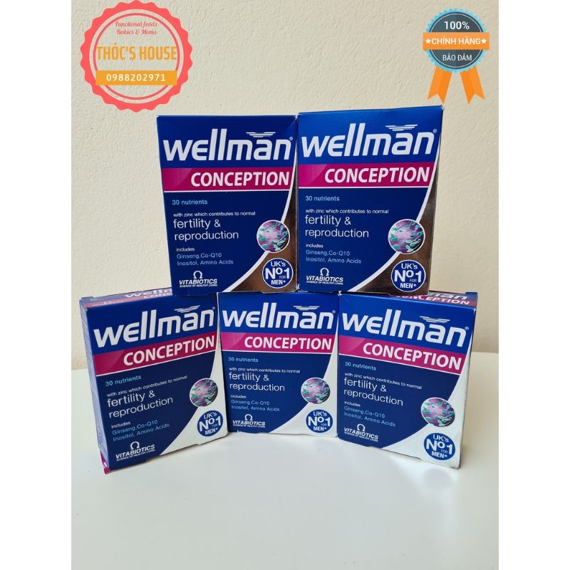 Wellman Conception hỗ trợ sinh sản nam hộp 30 viên