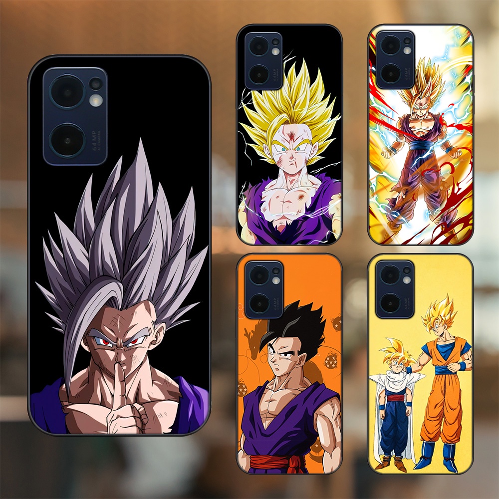 Ốp lưng Oppo Reno 7 5G viền đen in hình Gohan Dragon Ball