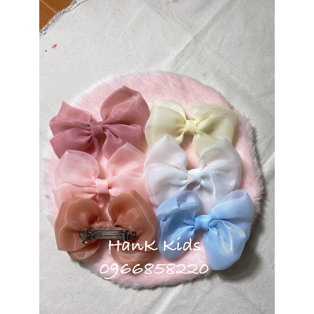 kẹp tóc công chúa đủ màu, cặp tóc hình nơ dễ thương P1 - HanK Kids