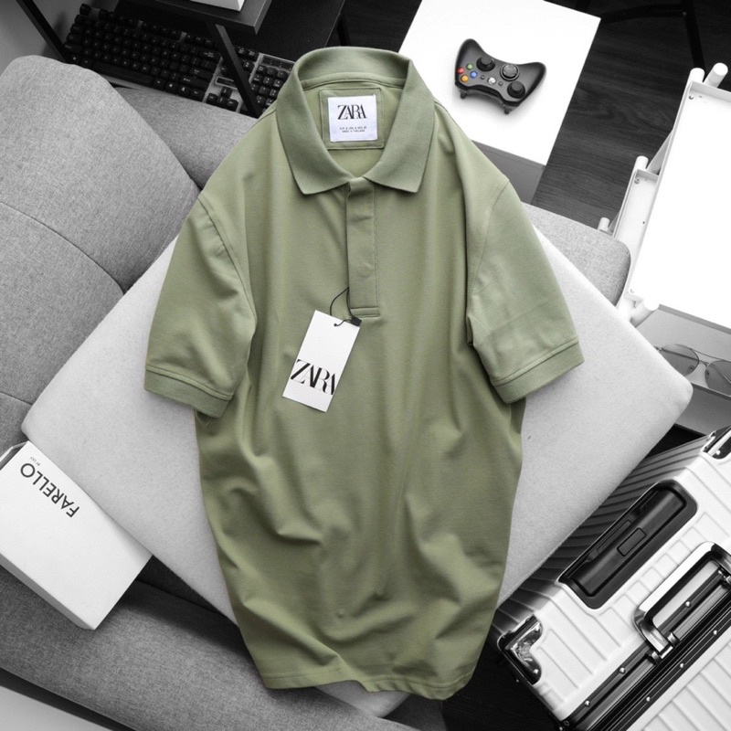 Áo thun nam polo ZR nhiều màu thun cao cấp co giản thấm hút tốt