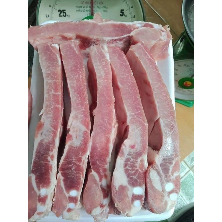 Sườn non heo SIÊU SIÊU dày thịt, nhập khẩu Brazil nguyên bẹ và đã cắt khúc