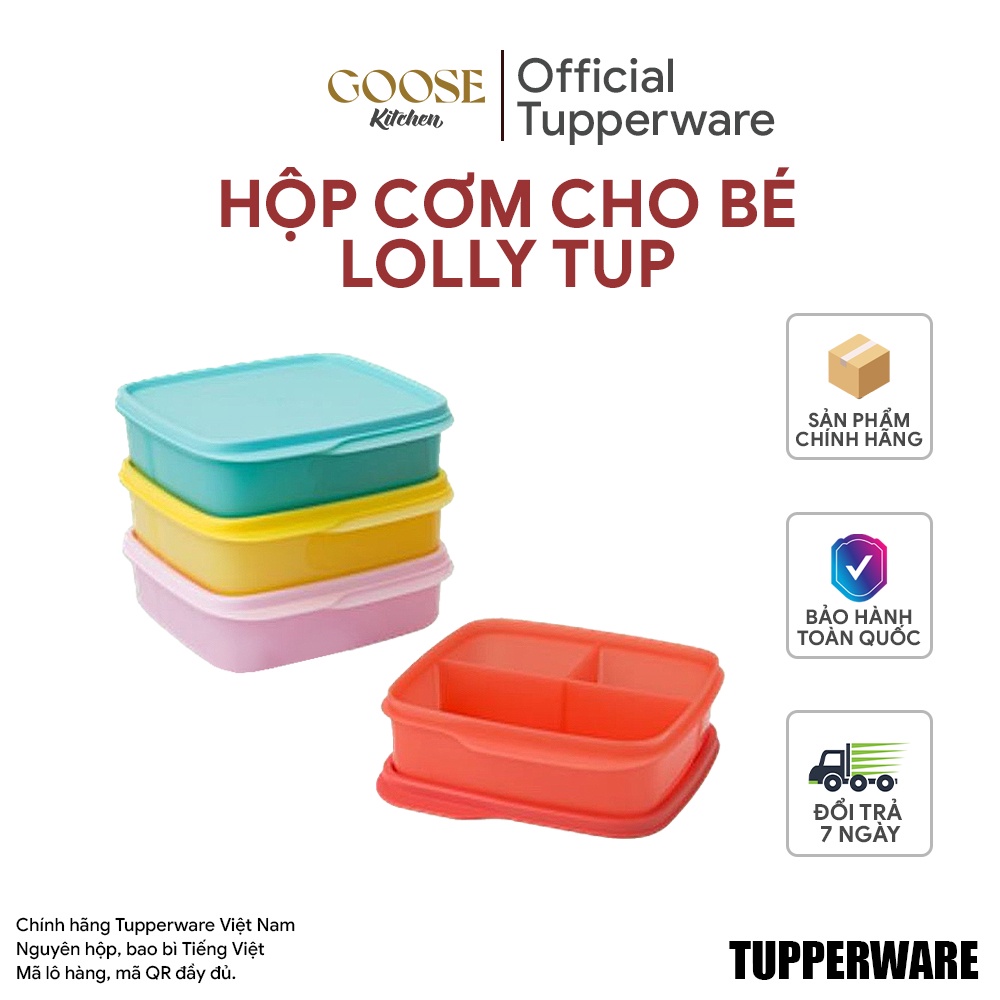 Hộp cơm Lolly Tup - Hộp cơm size nhỏ cho các bé, người ăn kiêng -chính hãng bảo hành Goose Kitchen