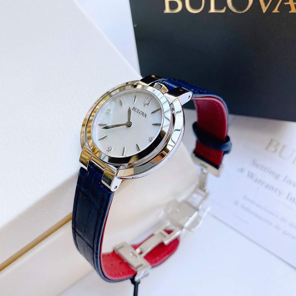 Đồng hồ Nữ Bolova 96P196 - Dây da - Authentic