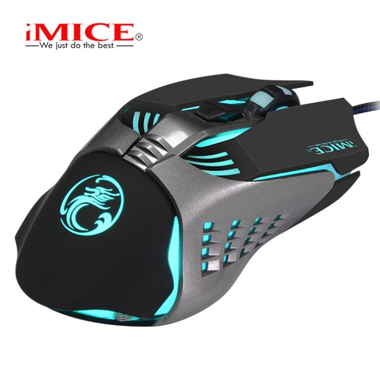 [FreeShip Toàn Quốc] Mouse Gaming IMICE V5 Dây dù - Led 7 màu