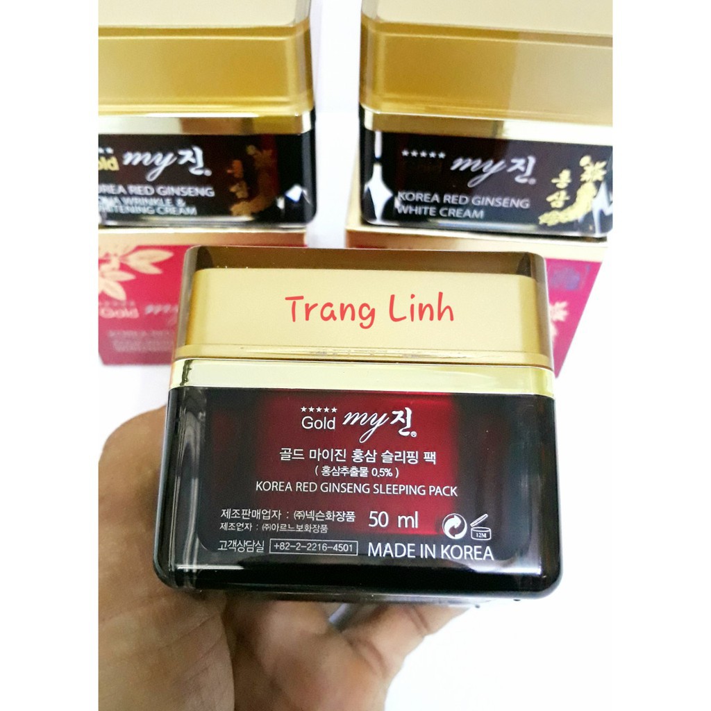 [ Sale Sốc ] Kem Hồng Sâm Dưỡng Trắng Da Đêm My Gold Hàn Quốc