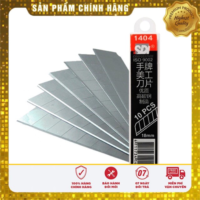 LƯỠI DAO RỌC GIẤY,LƯỠI DAO SDI (10 LƯỠI)