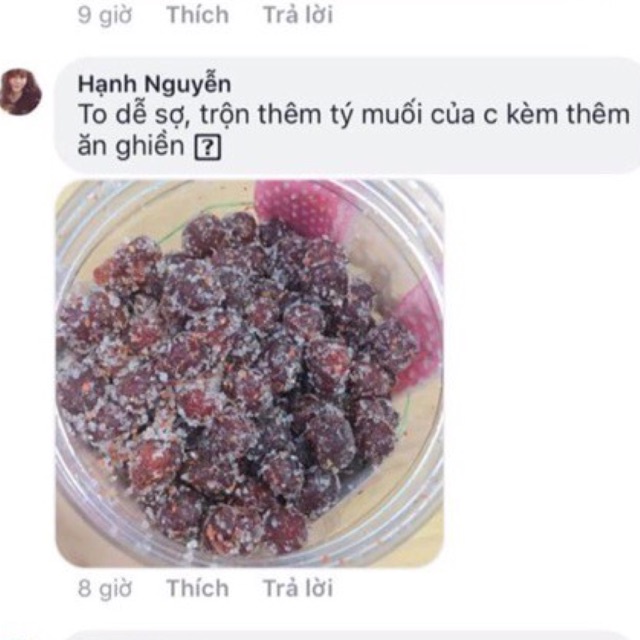 Chùm ruột rim xốc đường muối ớt 500gr