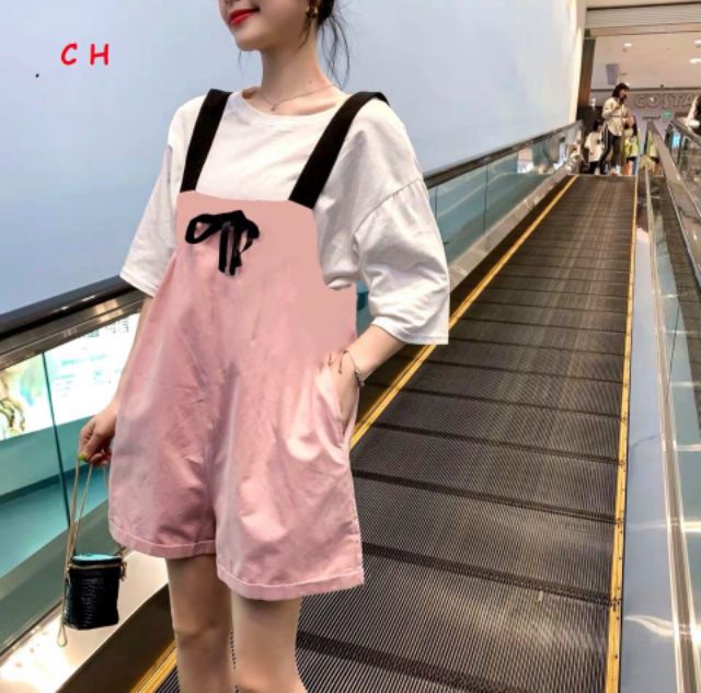Set yếm quần đùi kèm áo có ảnh thật siêu đẹp | BigBuy360 - bigbuy360.vn