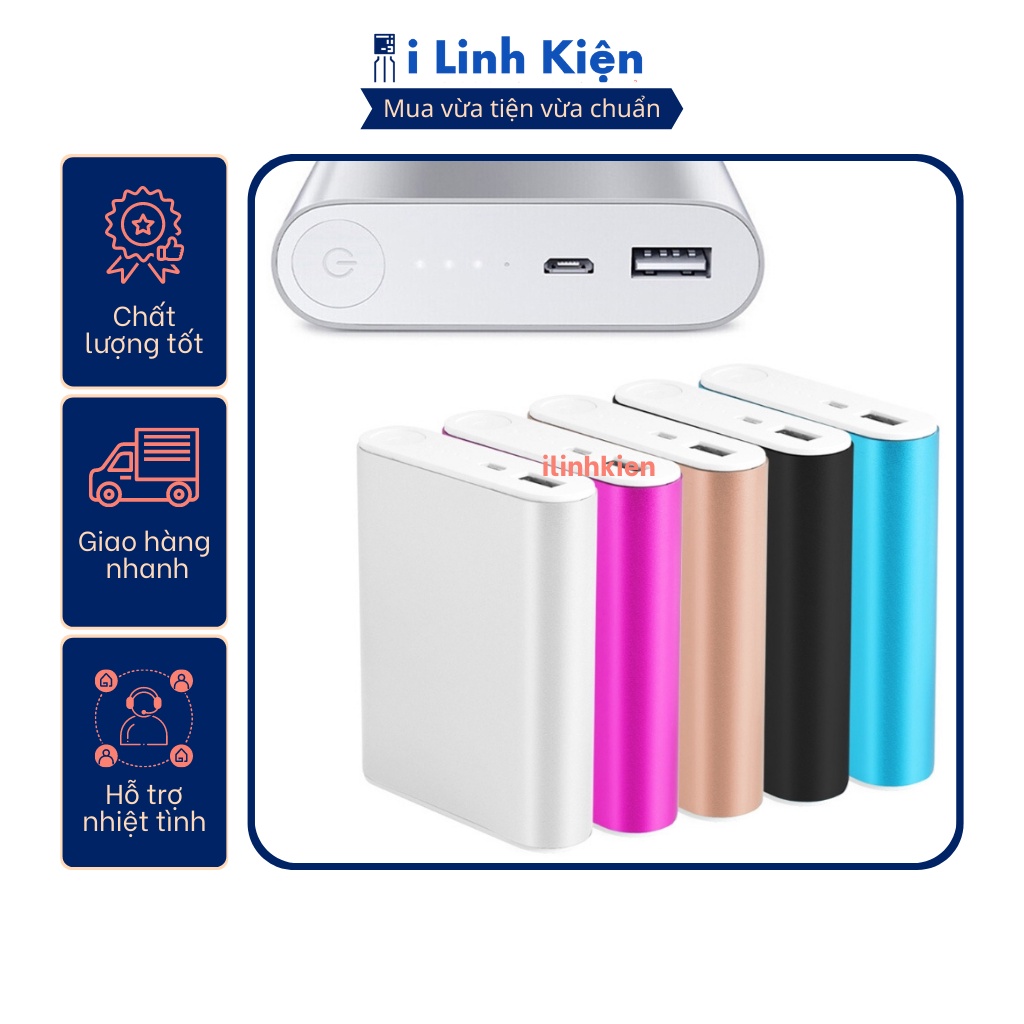 Box sạc dự phòng 4 PIN 18650 vỏ nhôm chất lượng cao