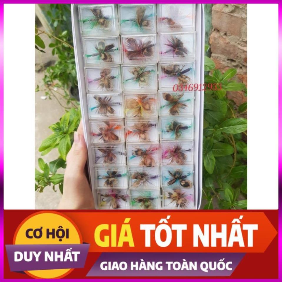 [Xả Kho 3 Ngày] Mồi côn trùng bướm có lông vũ câu cá thiểu, mương, ngão, chày, rô ta, cá suối cho cần ul