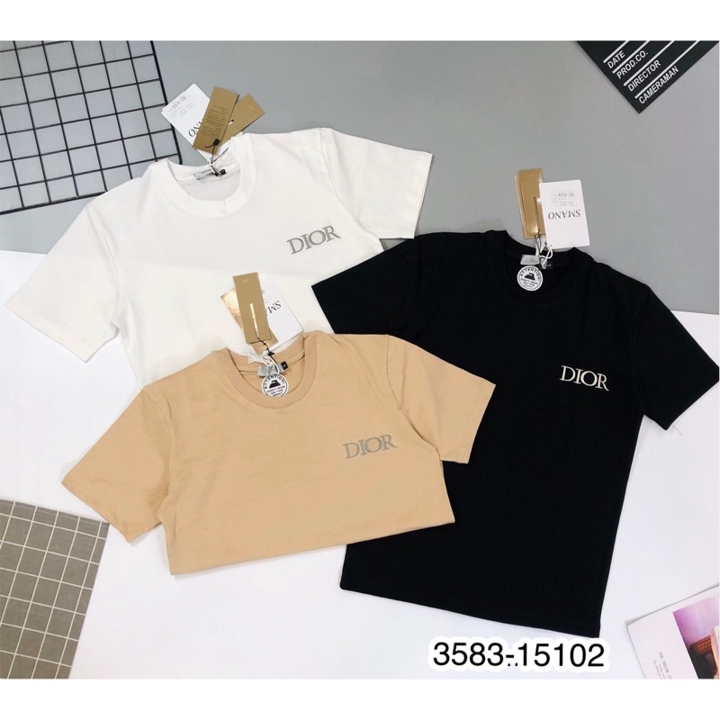 Áo Phông Thêu chữ Dior đơn giản - Áo Phông Nam Thời trang💟 | BigBuy360 - bigbuy360.vn