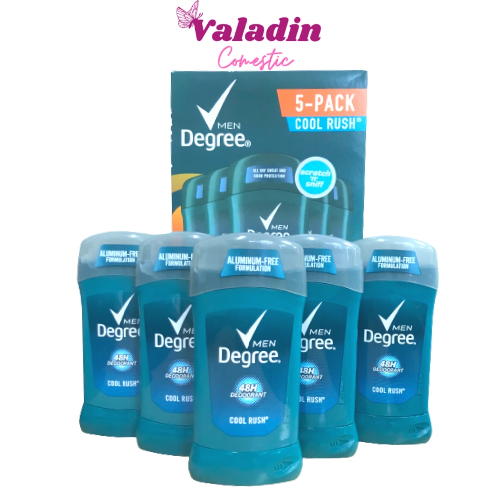 Lăn nách Degree Men 48h Antiperspirant 76g/ Lăng khử mùi nam - Mẫu mới (Sáp Xanh)