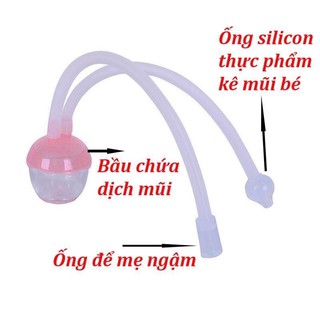 Bộ dụng cụ hút mũi silicon tặng kèm vệ sinh ống hút
