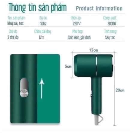 Máy sấy tóc siêu nhanh khô Camac thế hệ mới