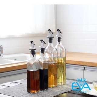 Combo 4 Chai Thuỷ Tinh Vuông Rót Gia Vị Rót Dầu OiL Can Gồm 2 Chai 500 ml Và 2 Chai 250 Ml