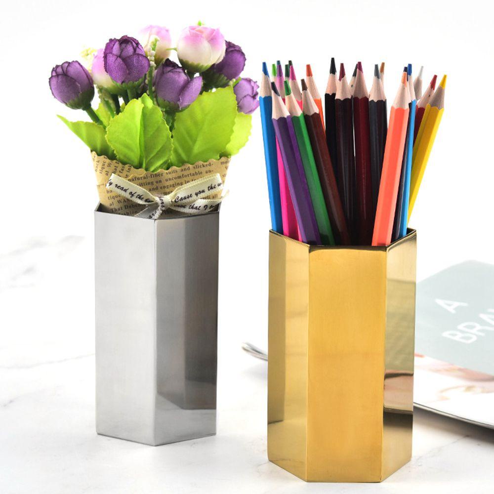 Giá Đỡ Bút Bằng Thép Không Gỉ Hình Lục Giác