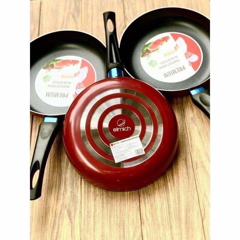 (SALE SẬP SÀN) Chảo Chống Dính 24cm Elmich EL-4001824LY - Chảo Elmich Cao Cấp - Tay Cầm Cách Nhiệt - Chống Dính 2 Lớp