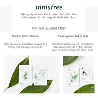 Innisfree - Mặt nạ Innisfree Đủ Loại  - (Miếng)