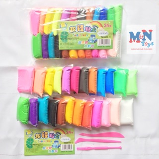 Đất sét nhật 24 màu kèm dụng cụ nặn