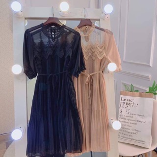 Váy xoè dập ly