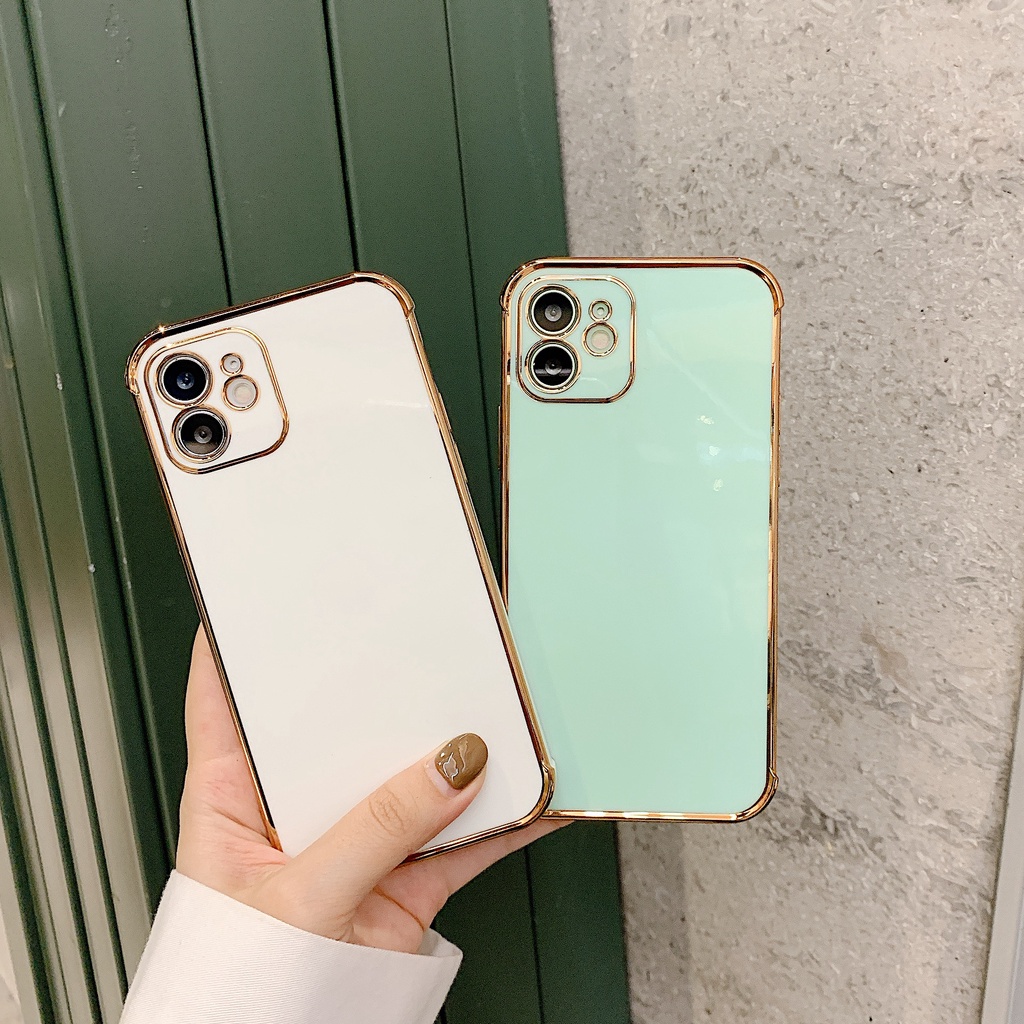 Ốp điện thoại mạ điện 6D chất lượng cao chống rơi cho iPhone 11 12 X XS Pro Max XR 7 8 Plus 12mini SE2020