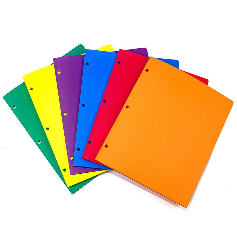 Set 6 Bìa Đựng Tài Liệu 2 / 3 Lỗ 6 Màu Tiện Lợi