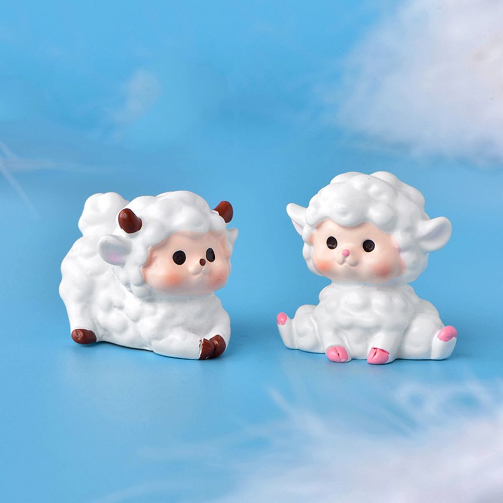 BEAUTY Accessories Micro Landscape Handicrafts Animal Model Sheep Figurines Little Statue DIY Bonsai Ornament Home Decoration Fairy Garden Miniature Dairy Sheep