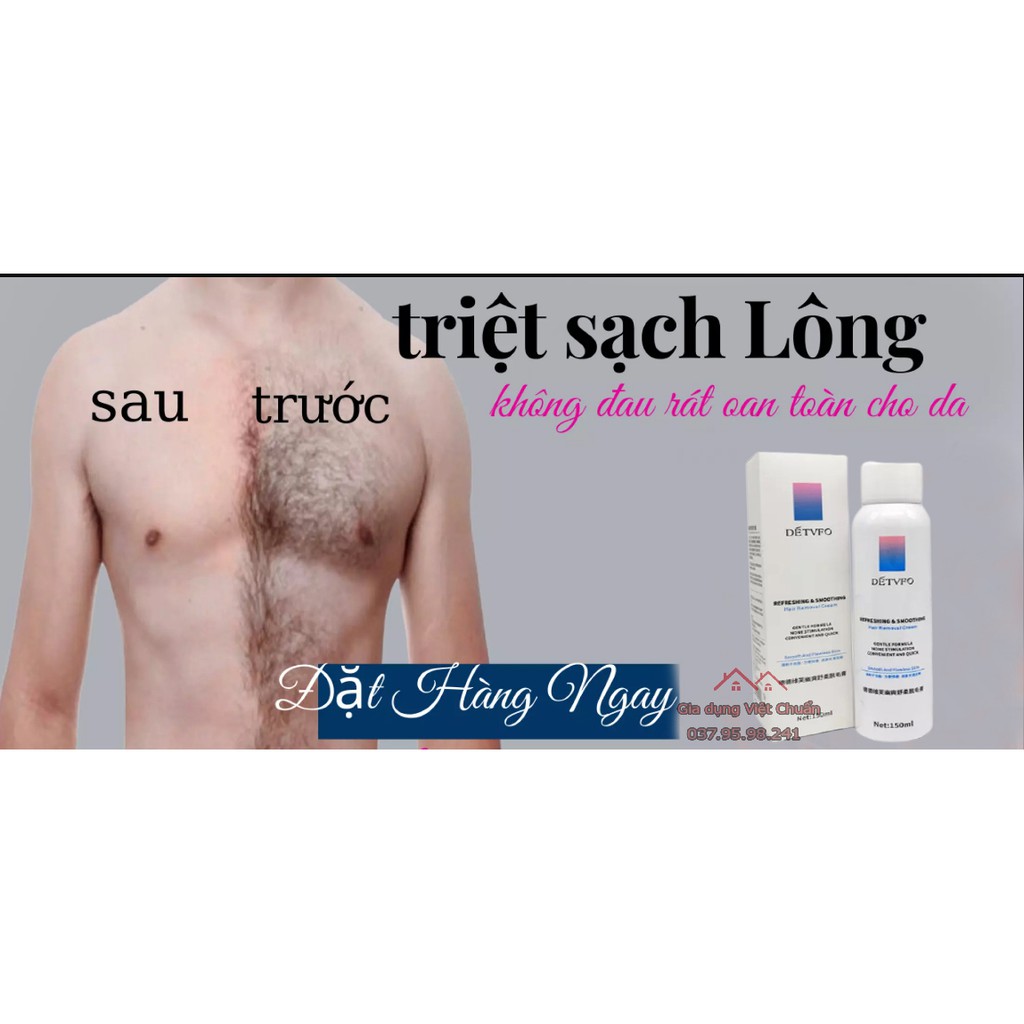 Tẩy lông vùng kín lông chân nam nữ, lông nách dạng chai xịt bọt dung tích 150ml lành tính không gây đau rát GD09