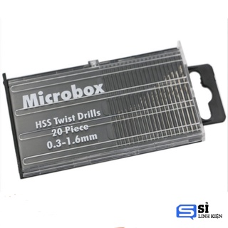 Bộ 20 Mũi Khoan 0.3-1.6mm