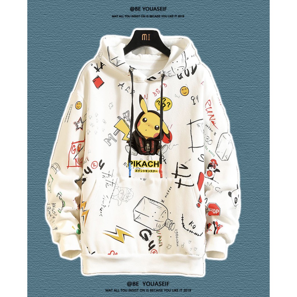 Áo Hoodie TIE DYE pikachu thời trang ulzzang - HD77 | BigBuy360 - bigbuy360.vn
