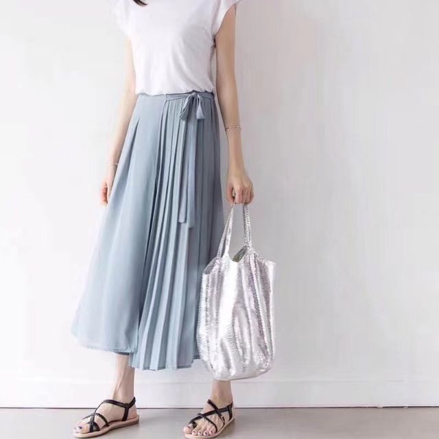 SẴN HÀNG | Quần giả váy voan chiffon, quần ống rộng culottes hàng Quảng Châu loại 1
