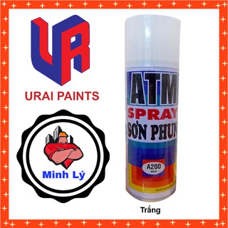 [Hỏa Tốc] Sơn Phun Màu Trắng A200 Sơn Xịt ATM Spray Cao Cấp (400ml/chai) - Điện nước Minh Lý