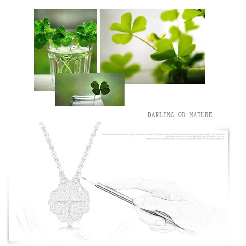 Vòng cổ Mặt Cỏ Bốn Lá Phong Cách Ins Cho Nữ