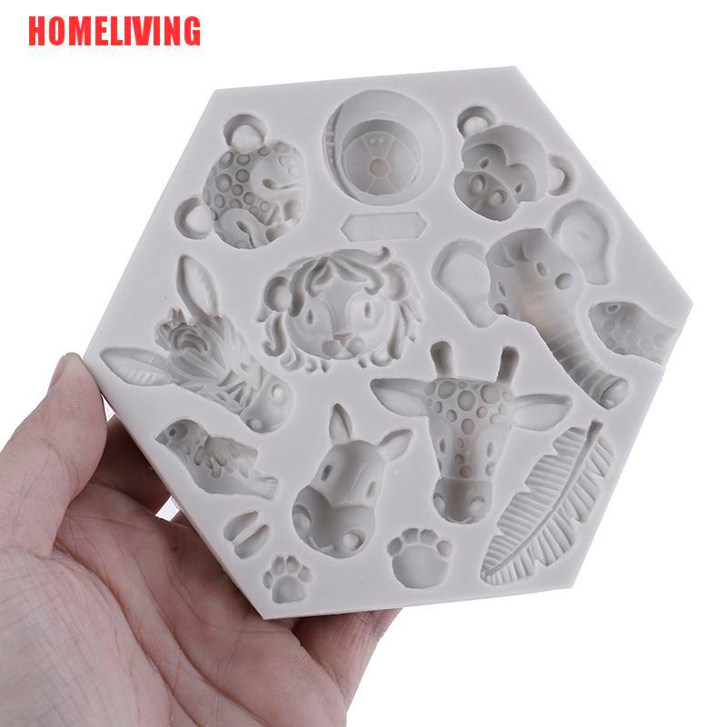 Khuôn Làm Bánh Chất Liệu Silicone Hình Động Vật Độc Đáo