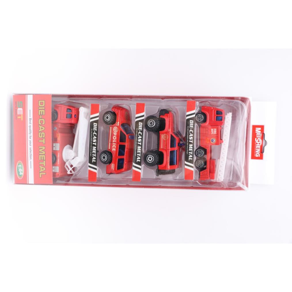 Bộ 4 xe sắt cứu hỏa