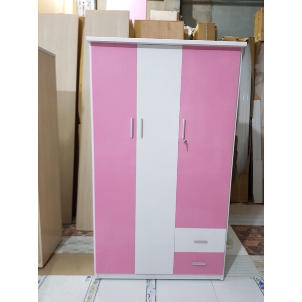 Tủ nhưa đài loan 3 cánh kèm ngăn kéo đủ màu tuỳ chọn free ship Hà nội