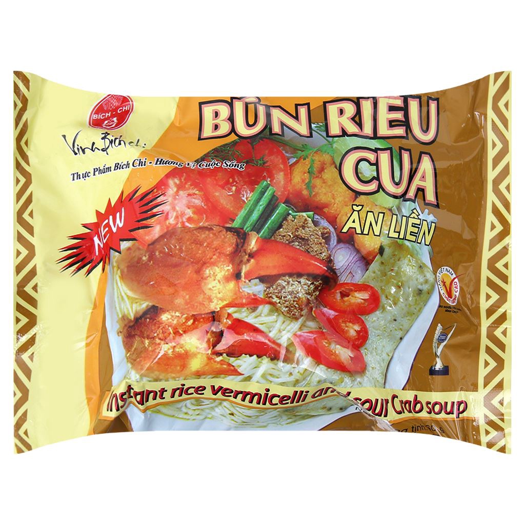 Thùng 30 gói Bún riêu cua vina Bích Chi