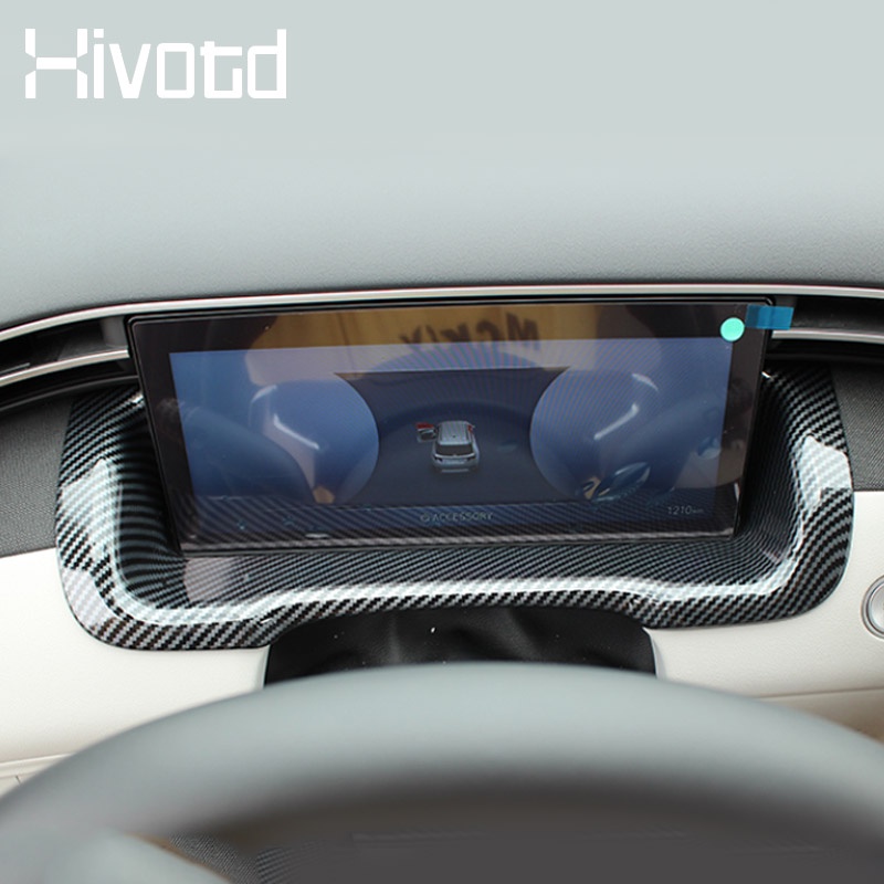 Khung Trang Trí Bảng Điều Khiển Xe Hơi Bằng Sợi Carbon Cho Hyundai Tucson NX4 2021 2022