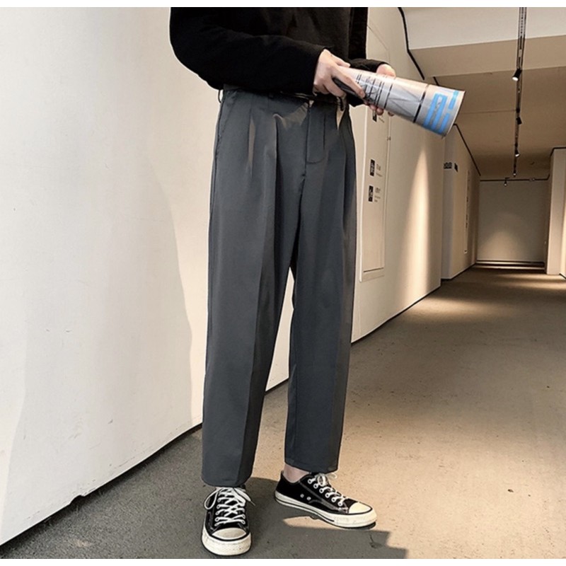 [Mã SKAMSALE06 giảm 10% TỐI ĐA 100K đơn 150K] quần âu ống rộng nam 2 màu | BigBuy360 - bigbuy360.vn