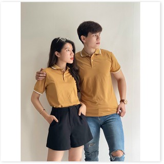 ÁO THUN CỔ TRỤ CẶP ĐÔI,THIẾT KẾ HỌA TIẾT TRƠN NHƯNG RẤT SANG TRỌNG,CHẤT LIỆU VÃI CÓ GIẢN VÀ MỀM MỊN 1HIT1 FASHION