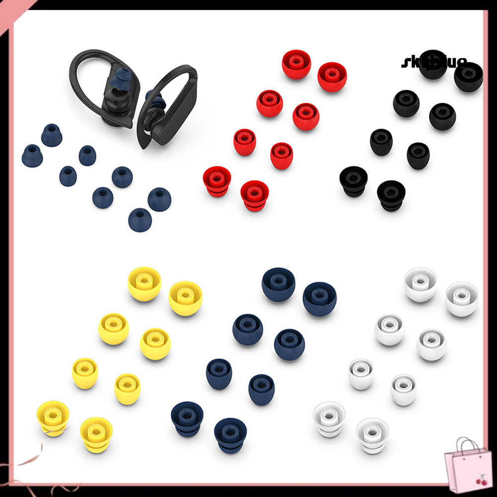 [SK]8Pcs Mini Soft Silicone In-Ear Bluetooth Earphone Plug Tips for Powerbeats Pro/3