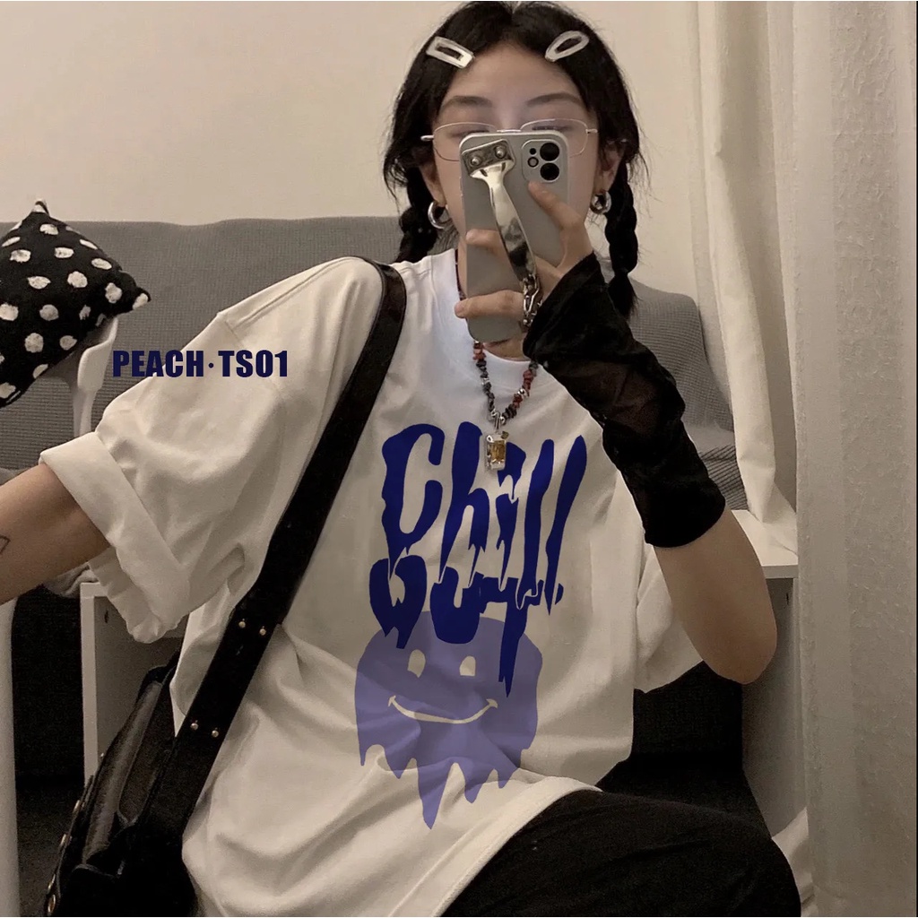 NRVP Áo Thun 100% Cotton Dáng Rộng Thời Trang Hàn Quốc Cho Nữ