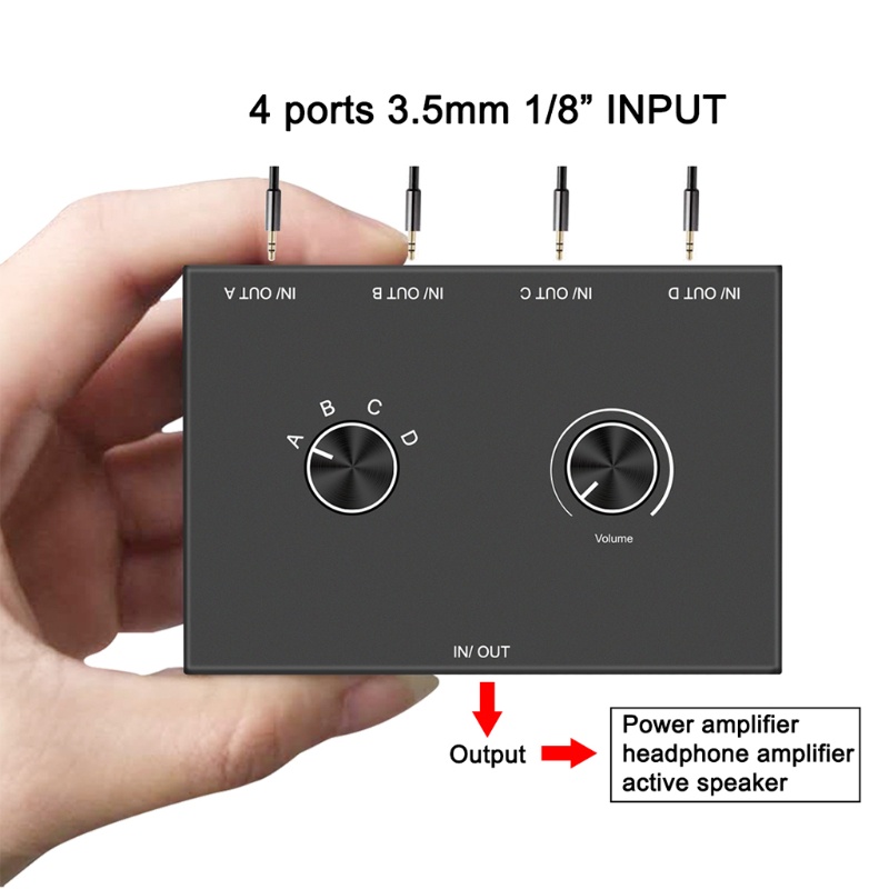 Bộ Chia Cổng 3.5mm Cho Pc / Điện Thoại / Laptop