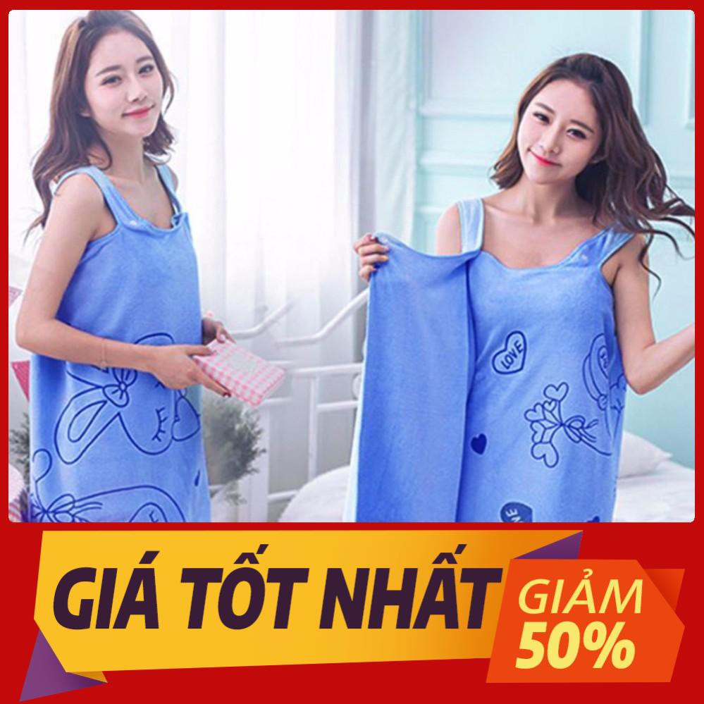 khăn tắm 2 dây cao cấp - áo chòn khăn tắm đa năng.