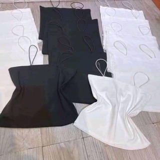 Áo 2 dây sợi bún dáng dài chất cotton mát lịm