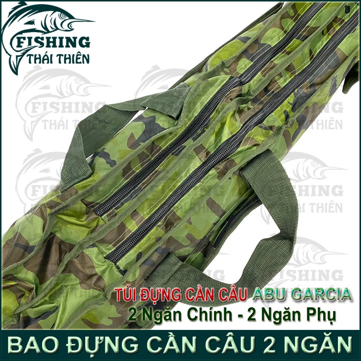 Túi Đựng Cần Câu Cá, Bao Cần Máy Abu Rằn Ri 2 Ngăn Siêu Bền 115cm, 130cm, 145cm, 160cm, 170cm