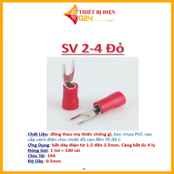 100 đầu cos chữ y các loại, đấu nối dây nhanh, đầu cos, cos Y