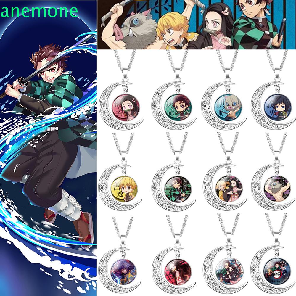 Vòng cổ Mặt Kính In Hình Thanh Gươm Diệt Quỷ Kimetsu No Yaiba Cho Nam Nữ