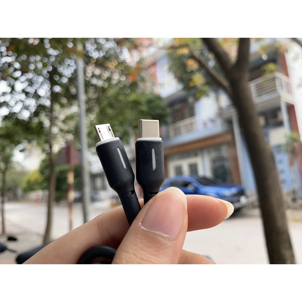 Dây Sạc Iphone 5A Earldom EC-071 1M Cho Điện Thoại IPhone Samsung Oppo Xiaomi chân TypeC Micro USB  siêu bền
